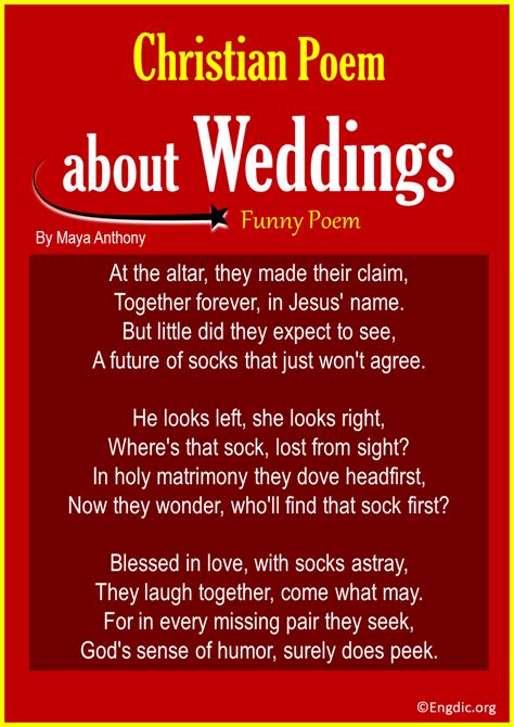 10 Best Christian Poems About Weddings Short And Funny Engdic