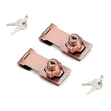 Snapklik Packs Keyed Hasp Locks Twist Knob Keyed Locking Hasp