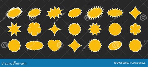 Starburst Shapes Vector Illustration CartoonDealer 28450168