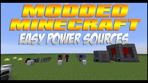 Modded Minecraft Best Starter Power Sources Updated For 1 7 10