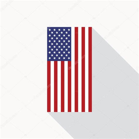 USA Flag Vector Flat Icon Stock Vector by ©creativika 115996566