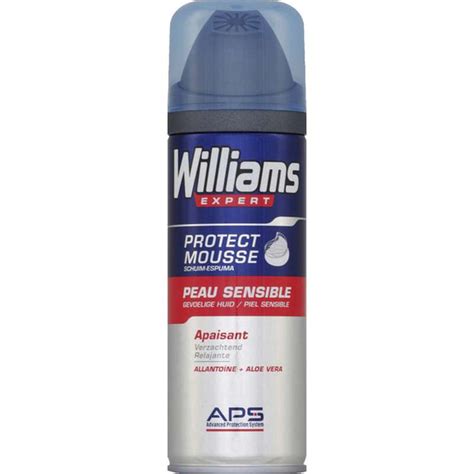 Mousse à raser pour peaux sensibles Williams 200 ml La belle vie