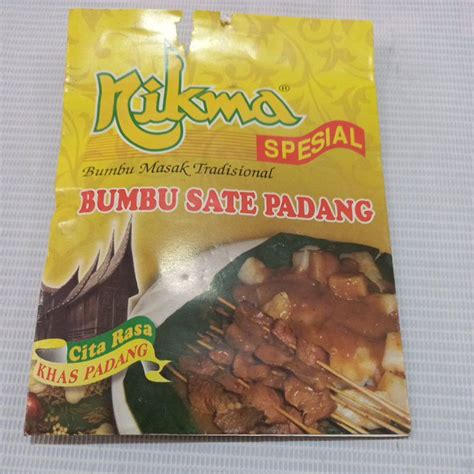 Jual NIKMA Spesial Bumbu Masak Tradisional BUMBU SATE 20 GR Khas Padang