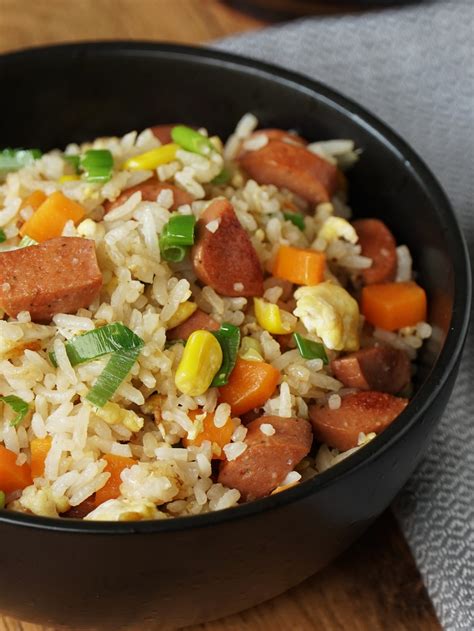 Sausage Fried Rice Khins Kitchen Easy Fried Rice