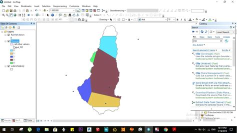 Part 4 ARC Gis Thiessen Polygon Method YouTube