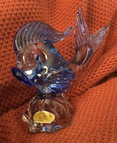 Vintage Arte Murano Icet Glass Fish Paperweight Ebay