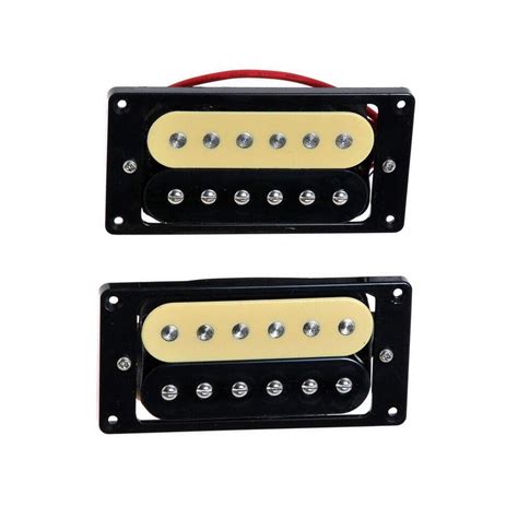 Zebra Faced Double Coil Electric Guitar Humbucker Pickup Neck Bridge