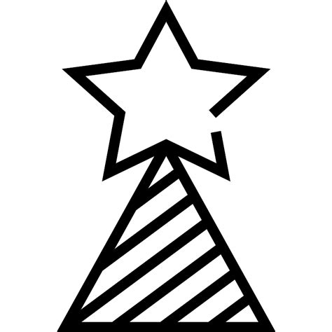 Star Christmas Tree Vector SVG Icon - SVG Repo