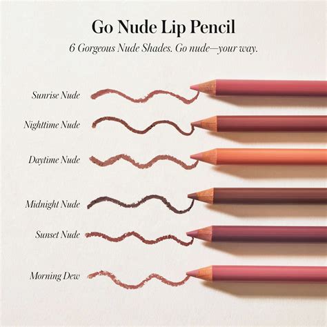 Go Nude Lip Pencil Daytime Nude Nighttime Nude With Sharpener Brush Maplefresh
