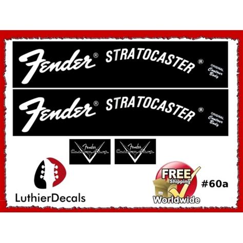 Guitar Decals Restoration Logos Fender Stratocaster Guitar Decal