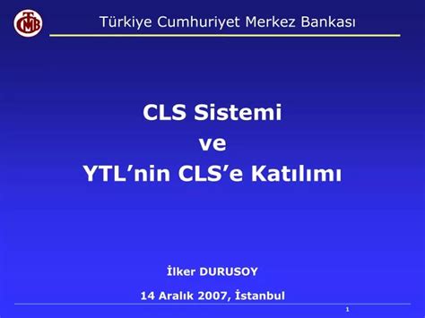 Ppt T Rkiye Cumhuriyet Merkez Bankas Powerpoint Presentation Free