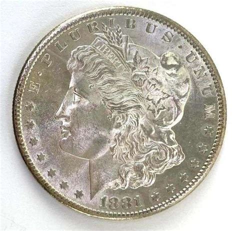 1881 S Morgan Silver Dollar Matthew Bullock Auctioneers