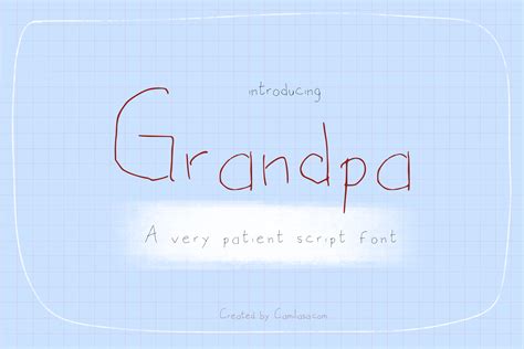 Grandpa Font By Inkclouddesign · Creative Fabrica