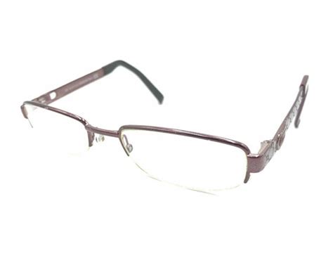 Gucci Gg 2731 23b Purple Metal Half Rim Eyeglasses Fr Gem