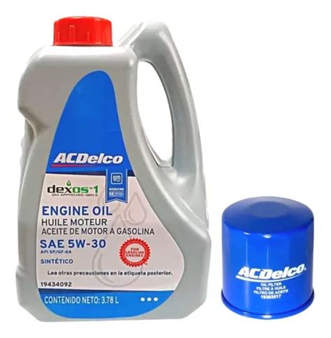 Kit Cambio De Aceite Acdelco Chevrolet Tornado Van 2022