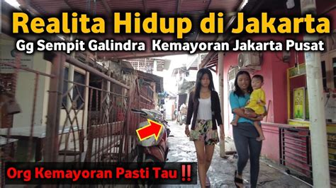 Realita Hidup Di Jakarta‼️gang Sempit Pemukiman Galindra Kemayoran