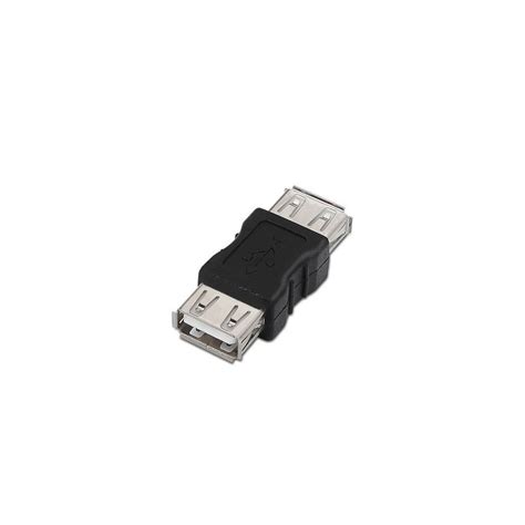 AISENS A103 0037 cambiador de género para cable USB A Negro