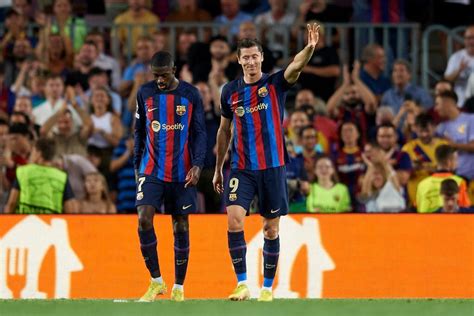 Barcelona Vs Viktoria Plzen Highlights Hat Trick Hero Lewandowski