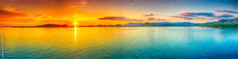 Sunset panorama Stock Photo | Adobe Stock