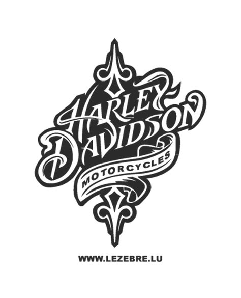 Sticker Autocollant Harley Davidson Motorcycles