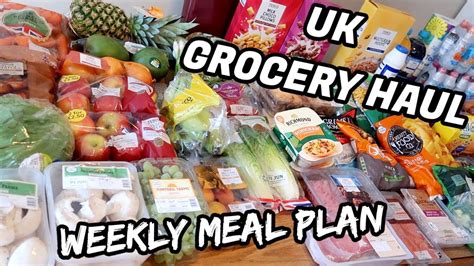 Tesco Shopping Haul Meal Plan On A Budget Youtube