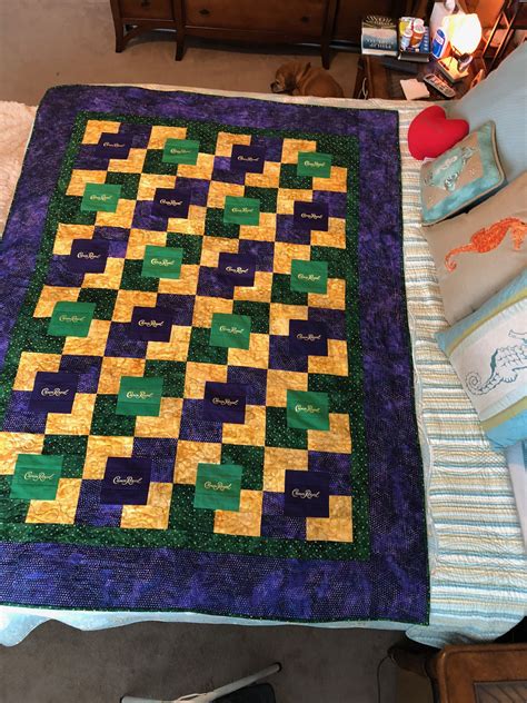 Custom Crown Royal Quilt Custom Quilts Made With Crown Royal Etsy Artofit