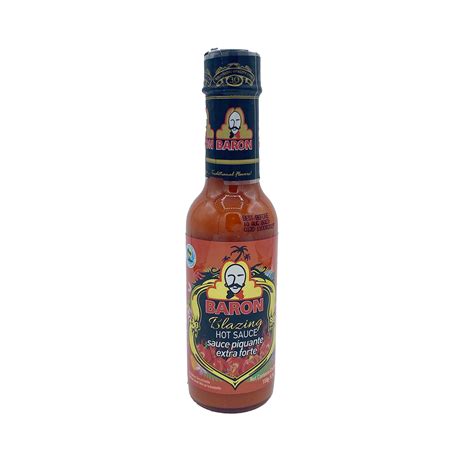 Baron Blazing Hot Sauce Everything Caribbean