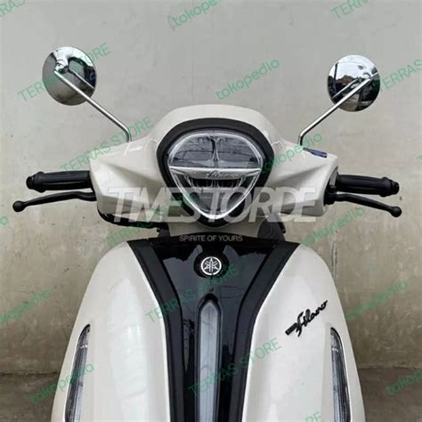 Jual Spion Yamaha Grand Filano Retro Clasik Chrome Tangkai Panjang