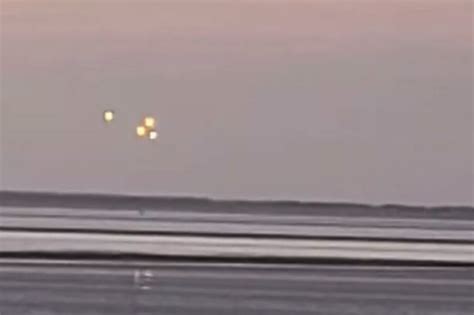 Strange Orange Orbs Spotted Across World Filmed In Sky Off Uk Coast