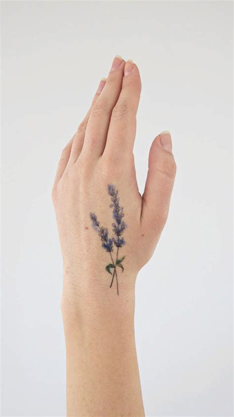 Lavender Flower Tattoo – Tattooed Now