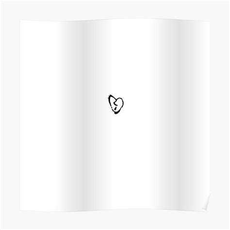 Xxxtentacion Heart Tattoo Poster By Hercoule Redbubble