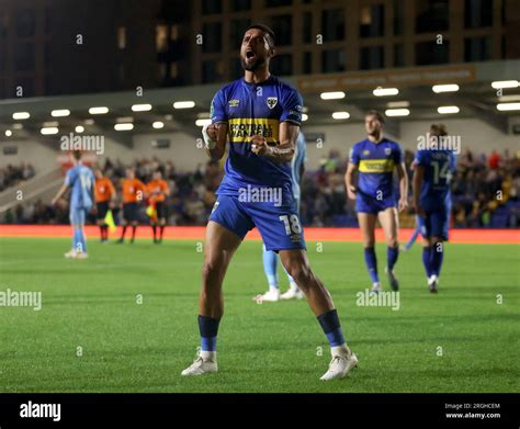 Afc Wimbledon S Omar Bugiel Celebrates The Win After The Carabao Cup