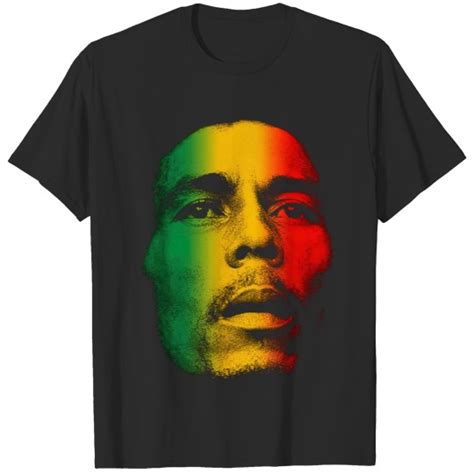 Bob Marley And The Wailers Face Reggae Rock Official Tee T Shirt Mens