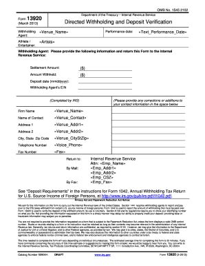 Fillable Online Reginfo Form13920DRAFT Reginfo Fax Email Print