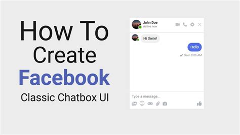 How To Create Facebook Chatbox UI Using HTML CSS And JS Simple Web