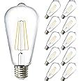 Sunco Lighting Pack Vintage Led Edison Bulbs W Equivalent W