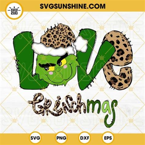 Merry Grinchmas SVG PNG DXF EPS Cricut Vector Clipart