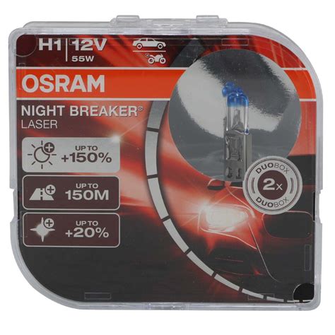 OSRAM NIGHT BREAKER LASER H1 Glühlampe Doppelpack - Car-Parts24.com ...