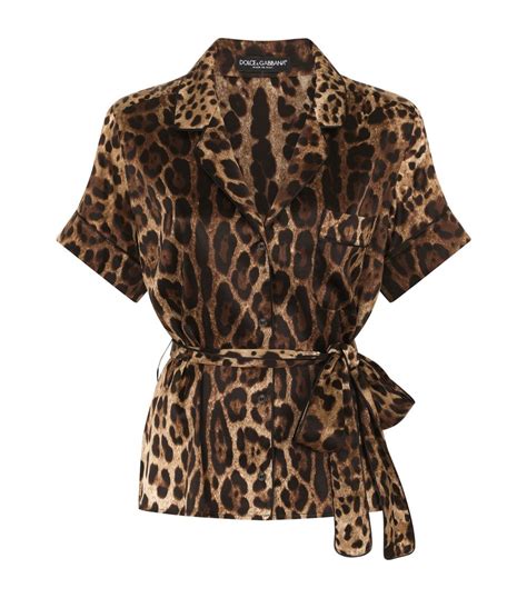 Dolce Gabbana Stretch Silk Belted Shirt Harrods Us