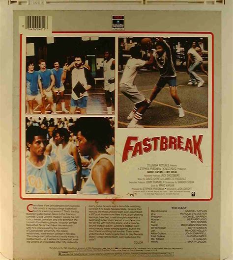 Fast Break {76476040123} U - Side 2 - CED Title - Blu-ray DVD Movie ...