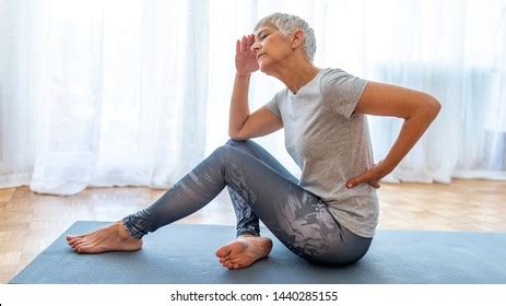 Matur Woman Suffering Lower Back Pain Stock Photo Shutterstock