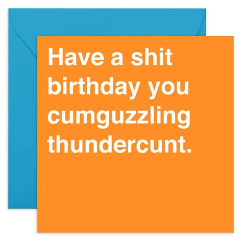 Thundercunt Birthday Card Central 23 Outer Layer