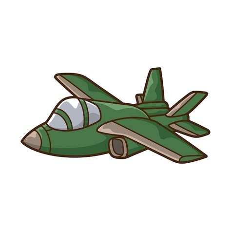 Premium Vector | War Plane Cartoon Illustration