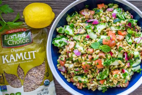 Kamut Tabbouleh Salad Recipe - Vegan, Healthy Side Dish | Babaganosh