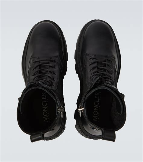 Moncler Konture Pocket Leather Lace Up Boots Moncler