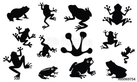 Frog Silhouette Vector At Vectorified Collection Of Frog