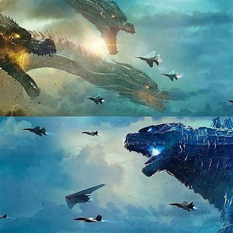 Dejelos Pelear Godzilla Vs King Ghidorah Godzilla 2014 Wings Of Fire