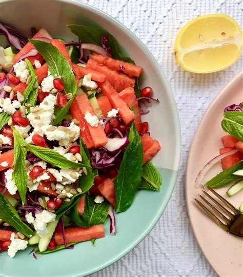 Refreshing Watermelon And Mint Salad Act Nutrition Support Service