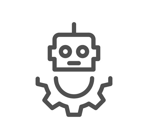 Robotic Process Automation Related Icon Outline And Linear Vector