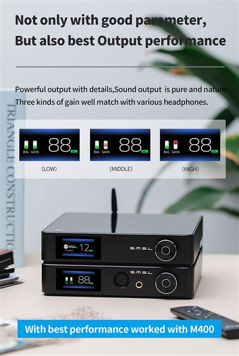 SMSL SP400 - Desktop Headphone Amplifier with THX AAA Techno